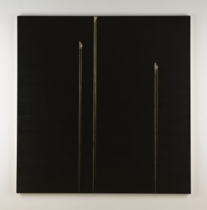 Callum Innes 3 Identified forms 2009 oil on canvas 207.5x202.5cm. Image courtesy the artist and Jensen Gallery