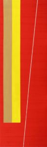 Michael Johnson N.Y.C, 1974 Vinylic on canvas 206 x 67.5 cm. Image courtesy the artist and Annette Larkin Fine Art