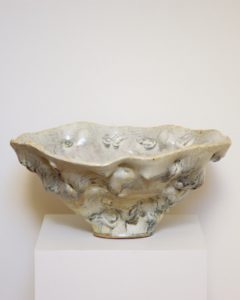 Donna Green Temple white bowl 2014. clay. 24x52x48cm Image courtesy the artist and Utopia Art Sydney