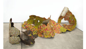 El Anatsui Trains of thought 2011 aluminium and copper wire (a different configuration from Carriageworks)
