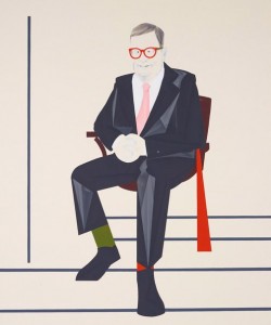 Mitch Cairns, Portrait of Reg Richardson 2014, oil on linen, 122x102cm. Image courtesy the artist & AGNSW.